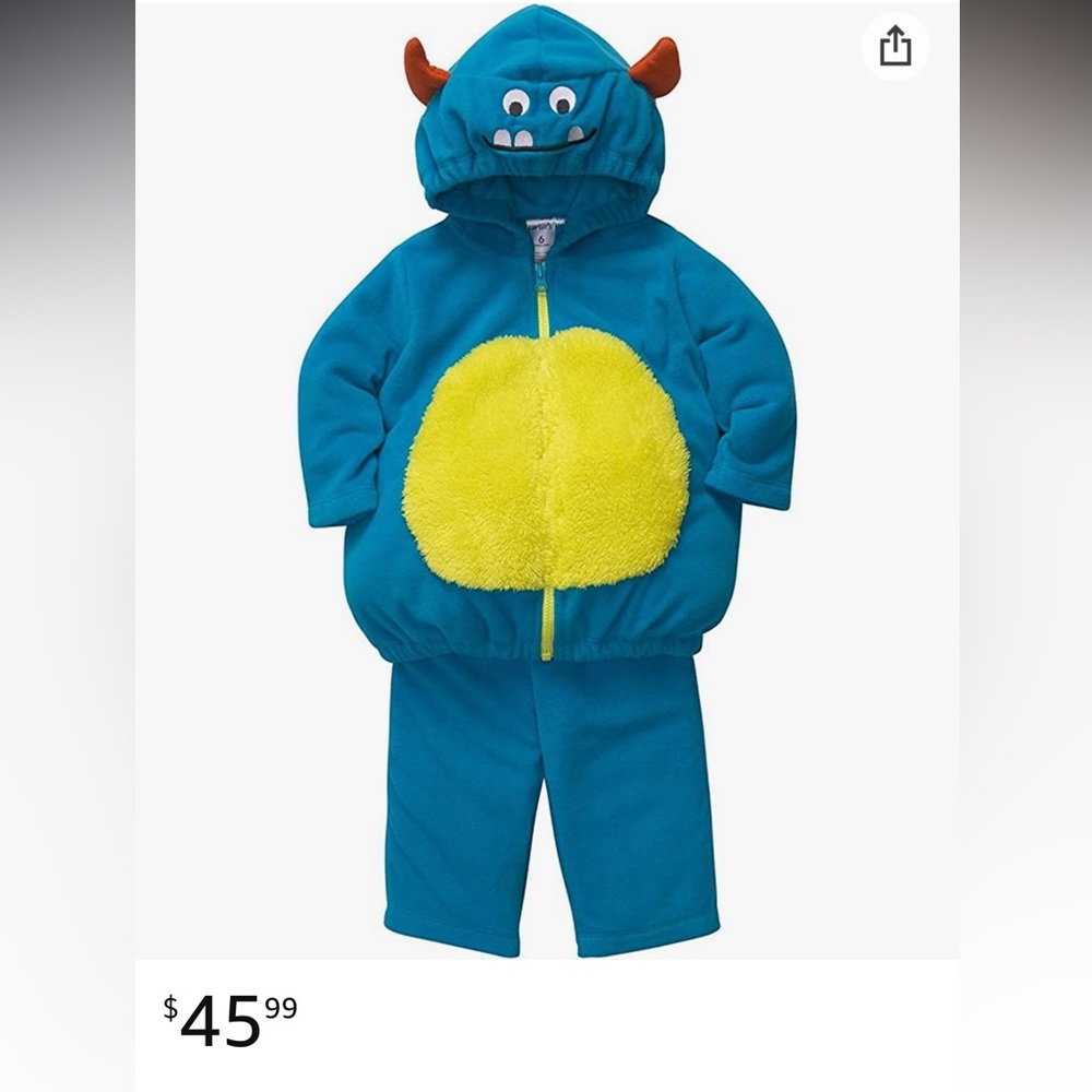 NWOT Carter's | Halloween Monster Costume | 24 Months - Picture 10 of 10